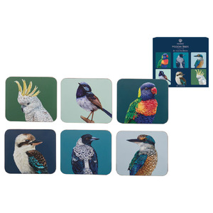 Modern Birds Assorted 6pk Coaster 