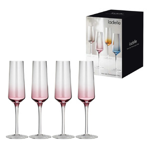 Prism Plum 4pk Champagne Glass - BULK ITEM