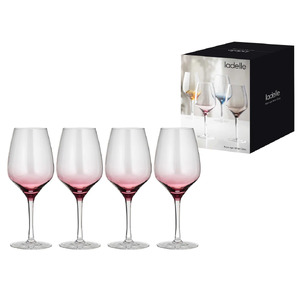 Prism Plum 4pk Wine Glass - BULK ITEM