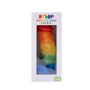 RAINBOW PRIDE WILLY CANDLE 