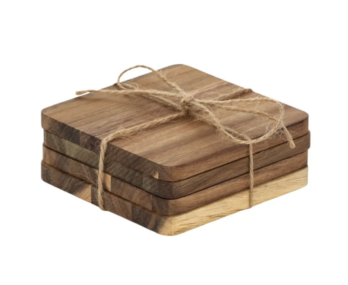 Axel S/4 Acacia Wood Square Coasters 10cm Homewares & Décor