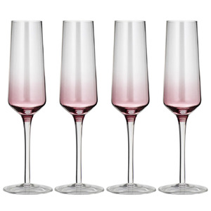 Prism Plum 4pk Champagne Glass - BULK ITEM