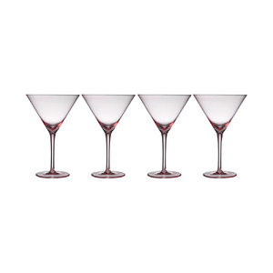 Esme Blush 4pk Martini Glass - BULK ITEM