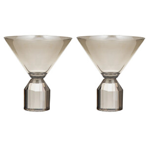 Ava Champagne 2pk Martini Glass - BULK ITEM