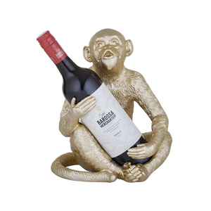 Mac Monkey Bottle Holder 23x19x28cm Gld - BULK ITEM