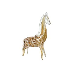 COLOURED GLASS FEMALE GIRAFFE 22X8X - BULK ITEM