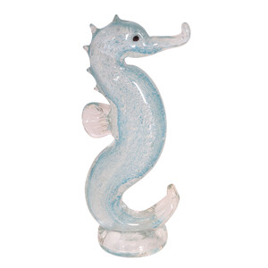 COL. MIN GLASS SEA HORSE H 18CM - BULK ITEM