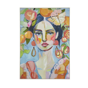 Mika White Wsh Frame Oil Painting 70x100cm - CLICK & COLLECT ONLY