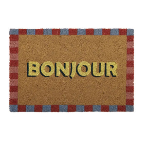 Bonjour PVC Back Coir Mat 40x60cm Multi