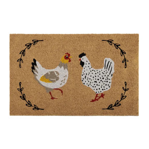 Henrietta Hen PVC Back Coir Mat 50x80cm