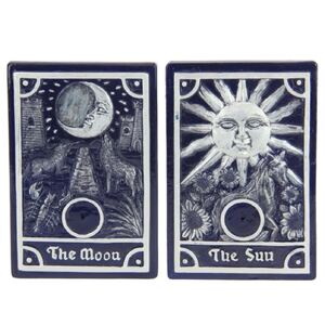 14CM SUN AND MOON INCENSE HOLDER 2 ASS