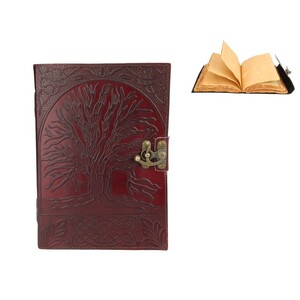 10x7" Embossed Tree of Life Leather Journal 18x25cm