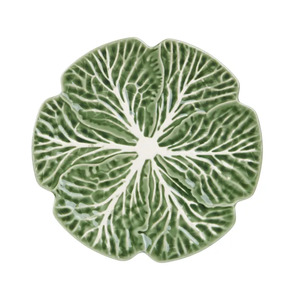 Cabbage Ceramic Plate 30x30cm Green - BULK ITEM