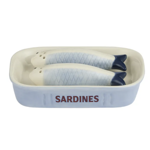 Sardine 3pc Ceramic S&P Set 14x10x4cm