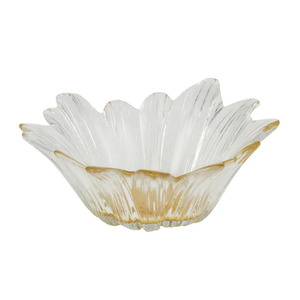 Phoebe Glass Bowl 15.5x5cm Clear/Yellow