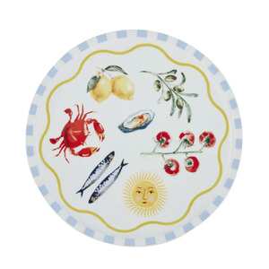 Sicily Ceramic Platter 33.5x3cm Multi