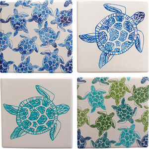 Coasters S/4 Turtle Stencil