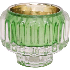 Candle Hldr La Fiesta Green