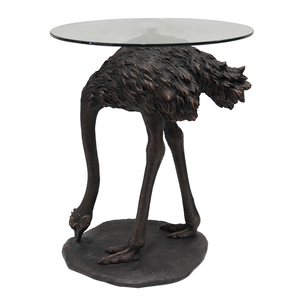ERICA RESIN BLACK GOLD EMU TABLE - CLICK & COLLECT ONLY