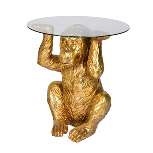 MELVILLE RESIN GOLD MONKEY SIDE TABLE - CLICK & COLLECT ONLY