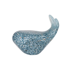 Wally Whale Glass Sculpt 13.5x7x10.5cm - BULK ITEM