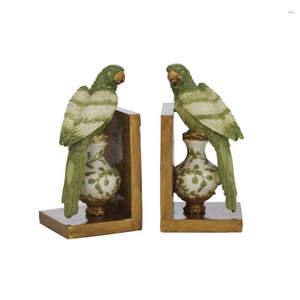 Polly Parrot Resin Bookends 22x10x22cm - BULK ITEM