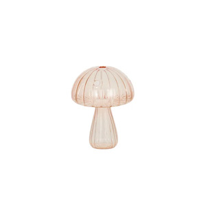 Myth Glass Mushroom Vase 9x12cm Pink