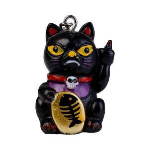 KEYCHAIN RUDE LUCKY KITTY 