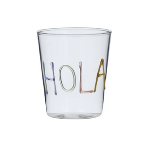 Hola Glass Tumbler 9x10cm Multi